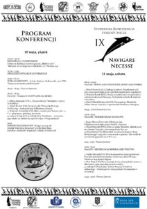 Plakat IX SKS - program1